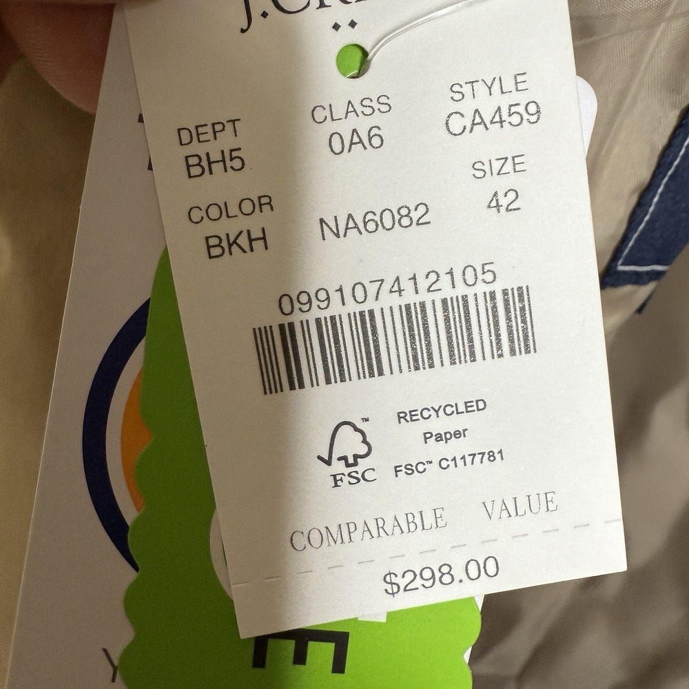 J.Crew $298 Slim-fit Thompson TruTemp365® blazer Khaki Size 42 Regular CA459 - Picture 8 of 11